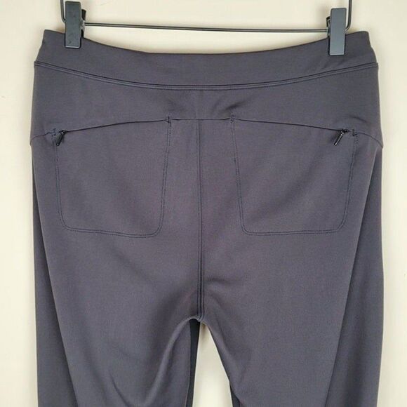 Athleta Size 10 Headlands Hybrid Pant Cropped Stretch Hiking Travel Black Brown - Picture 6 of 10